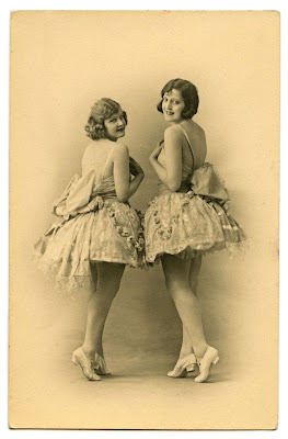 vintage ballerina graphics
