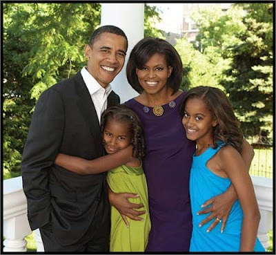 barack obama family photos. Familia ya Barack Obama