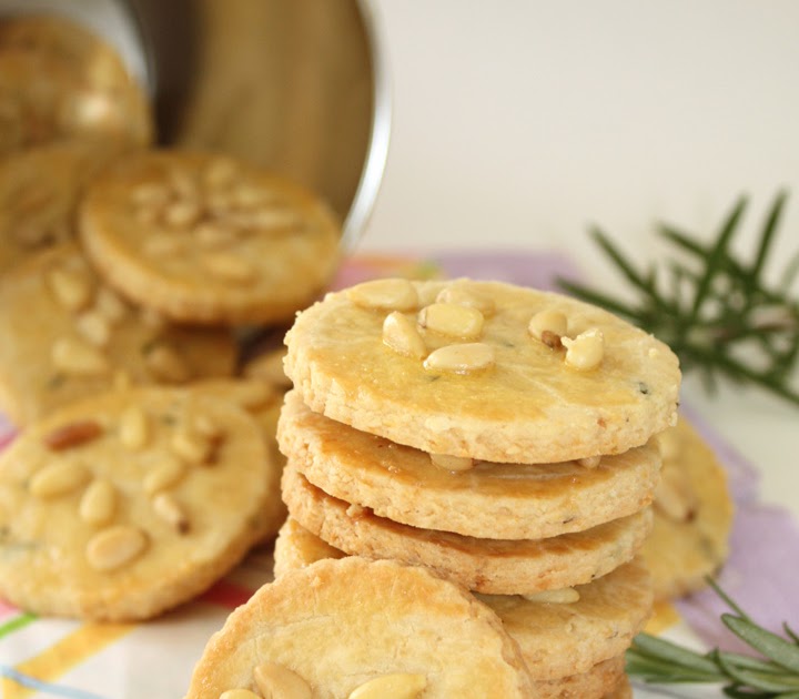 My Kitchen Snippets Cheesy Pine Nut Rosemary Cookies