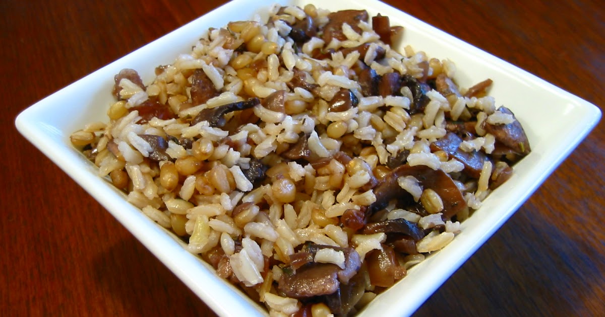 The Savory Notebook Mushroom Wheat Berry Pilaf