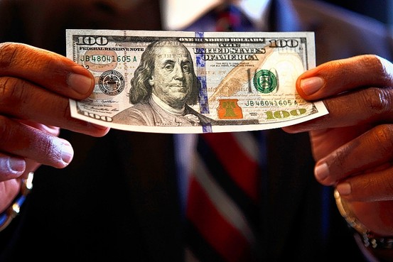 New US $100 dollar bill 100 dollar