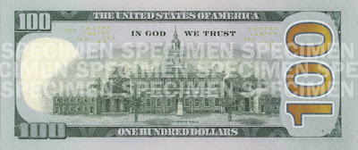 reverse of $100 dollars 100 dollars