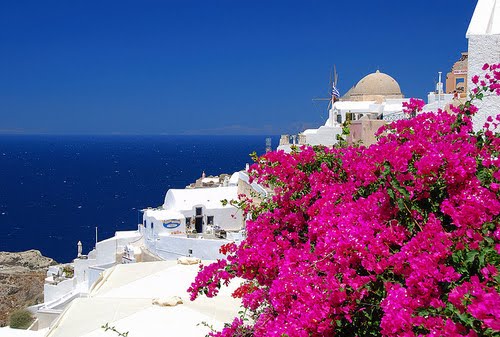 Greece Blue Houses
