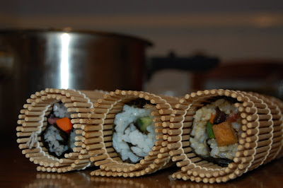 Sushis peprarados para transportarlos a casa o a un picnic