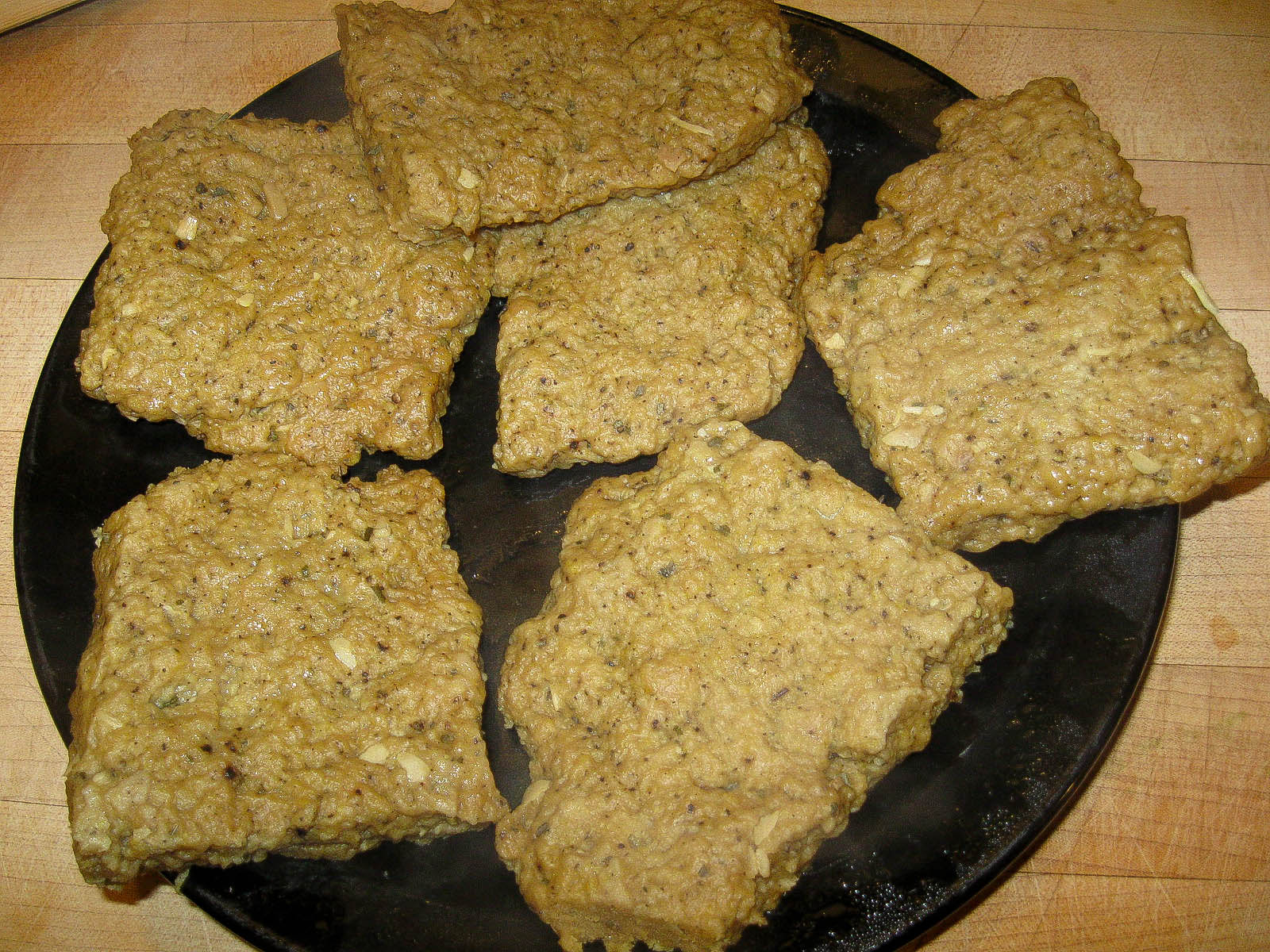Meat for the Masses Weekend prep Seitan and chickpea flour cutlets