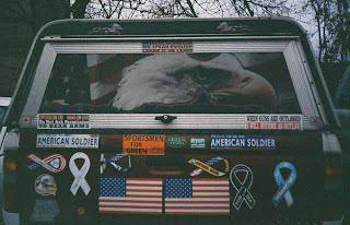 American soldier - Madison VA parking lot, 2006 (John Hamilton / While we still have time)