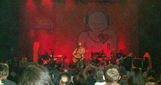 Michael Franti on stage in Madison with his band Spearhead, October 9, 2010