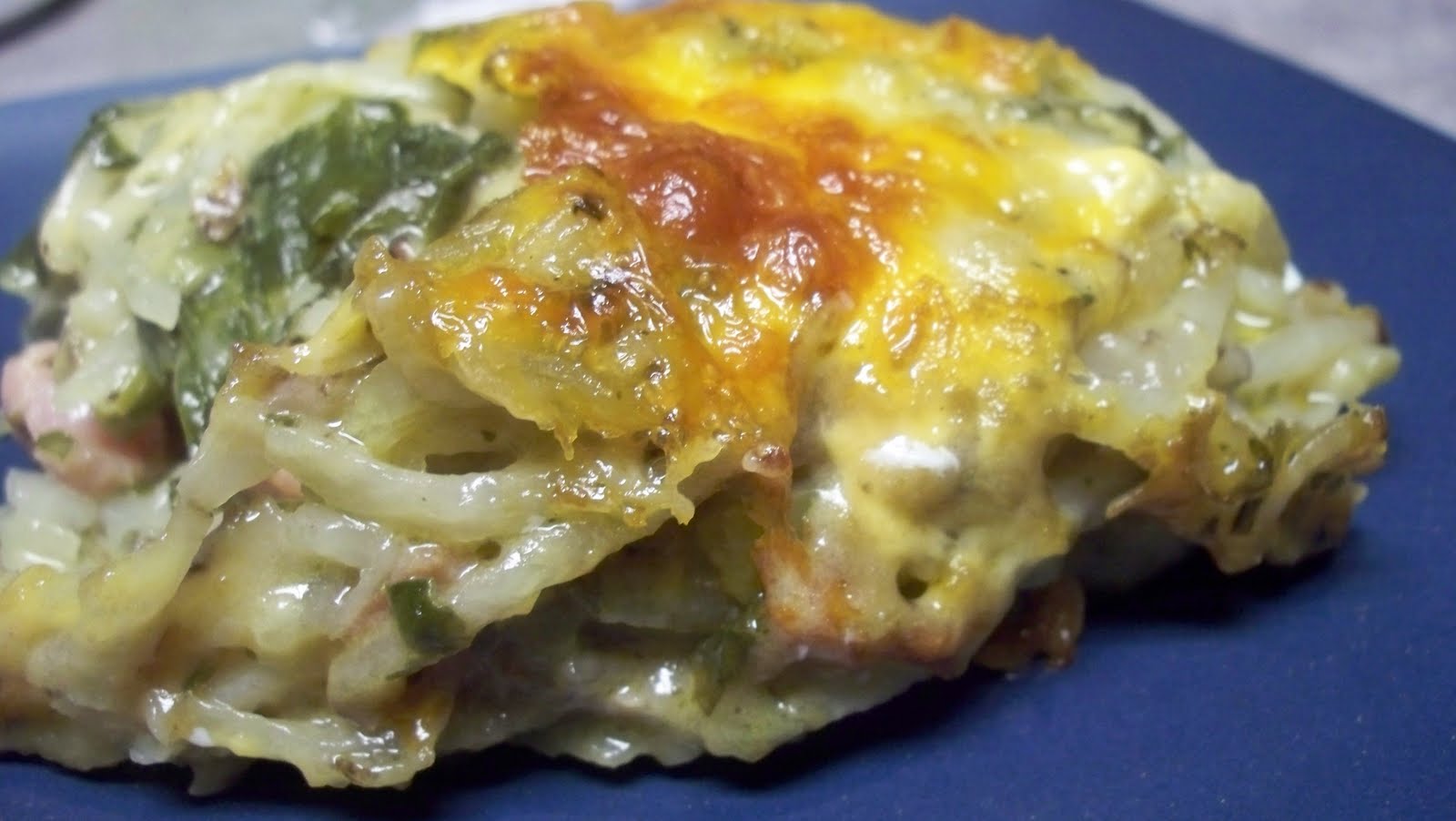 The Frickin Chicken Ham and Spinach Casserole