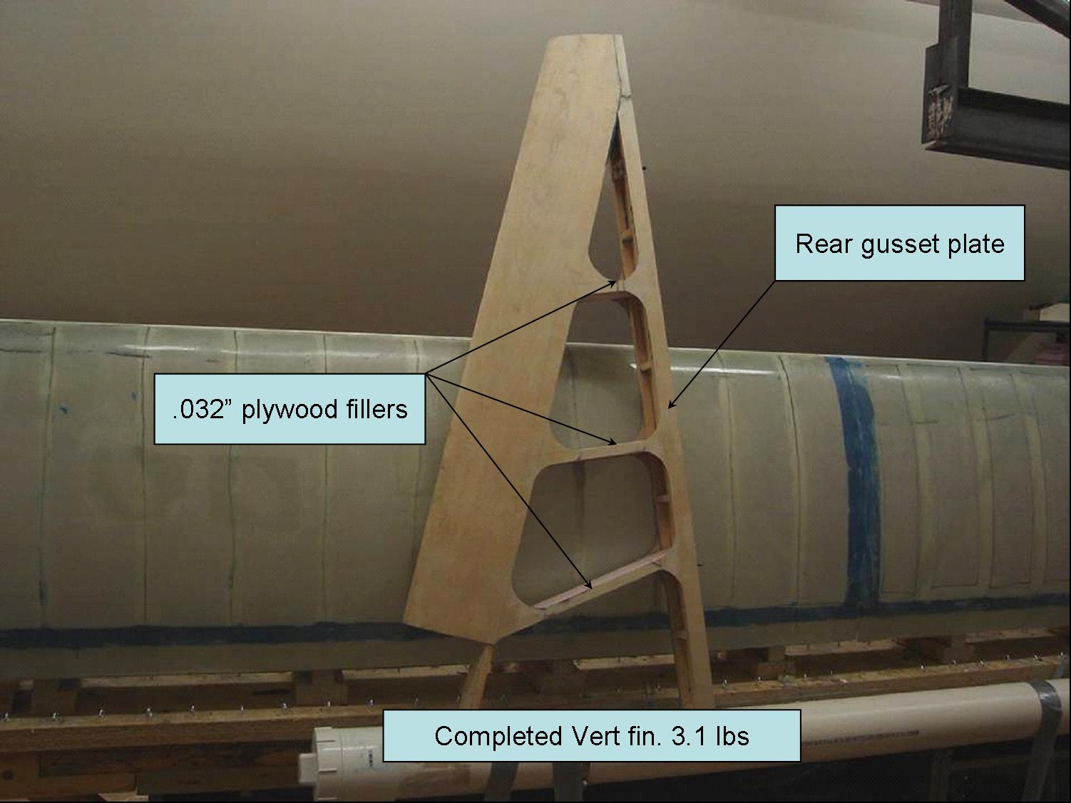 Robin Ultralight Vertical Fin Construction