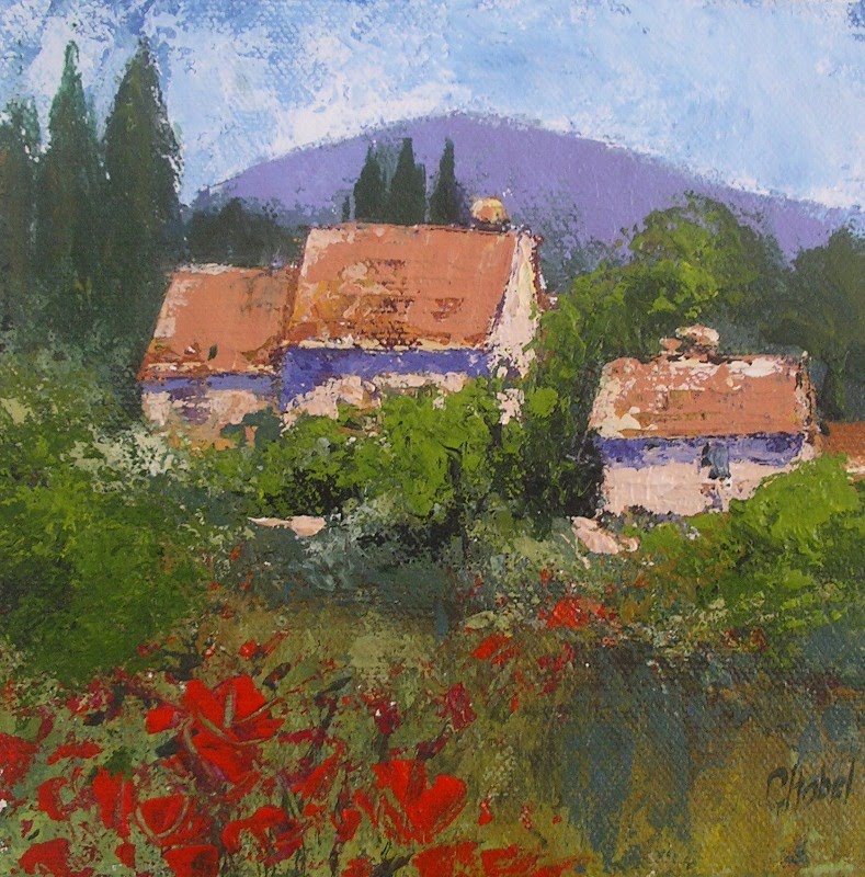 Palette Knife Painters, International Tuscan Village Daily Painting