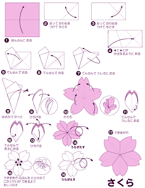 Cara Membuat Origami Bunga Sakura | 493px Cara Membuat Origami Bunga Sakura | 493px