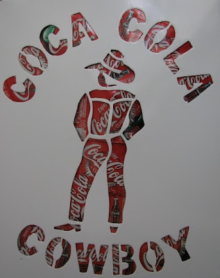 Coca Cola Cowboy - Recycled Collage
