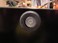 After fastening the feet to the case