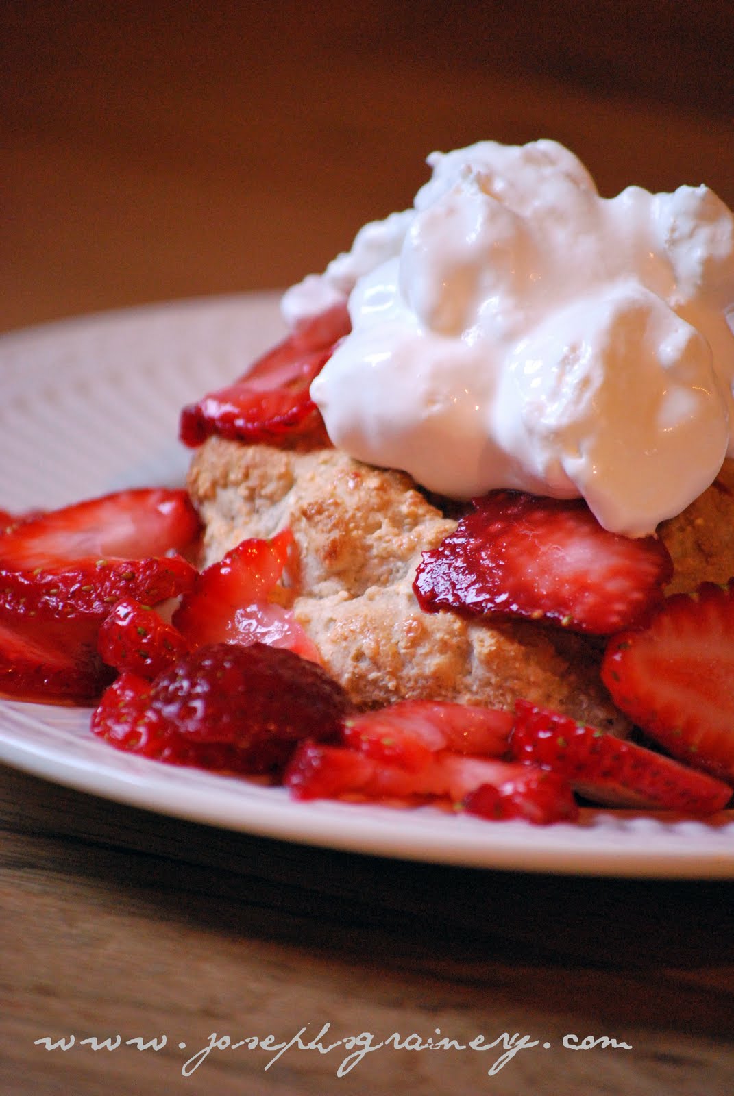 Joseph's Grainery Strawberry Shortcakes With Whole Wheat Biscuits Just In Time For Labor Day
