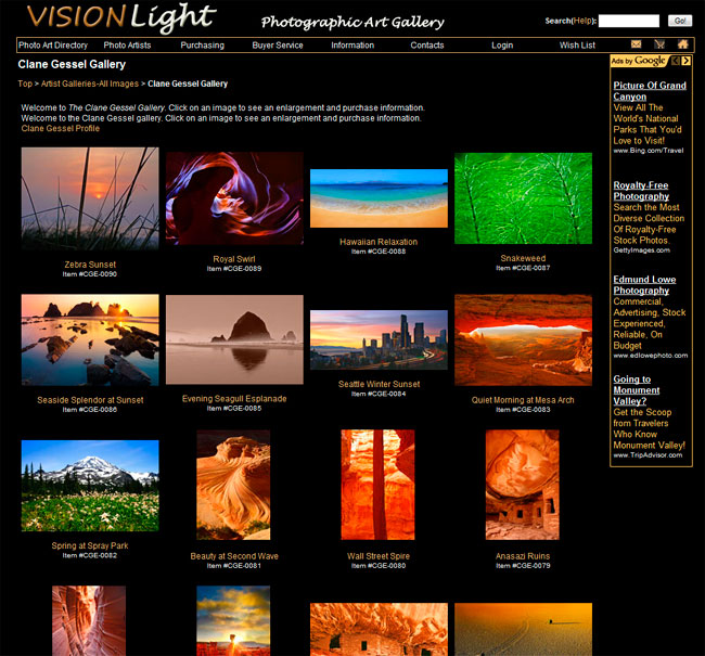 visionlight gallery
