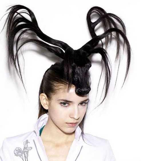 funny and weird hair style - easy