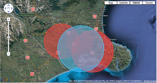 Christchurch Fault Map