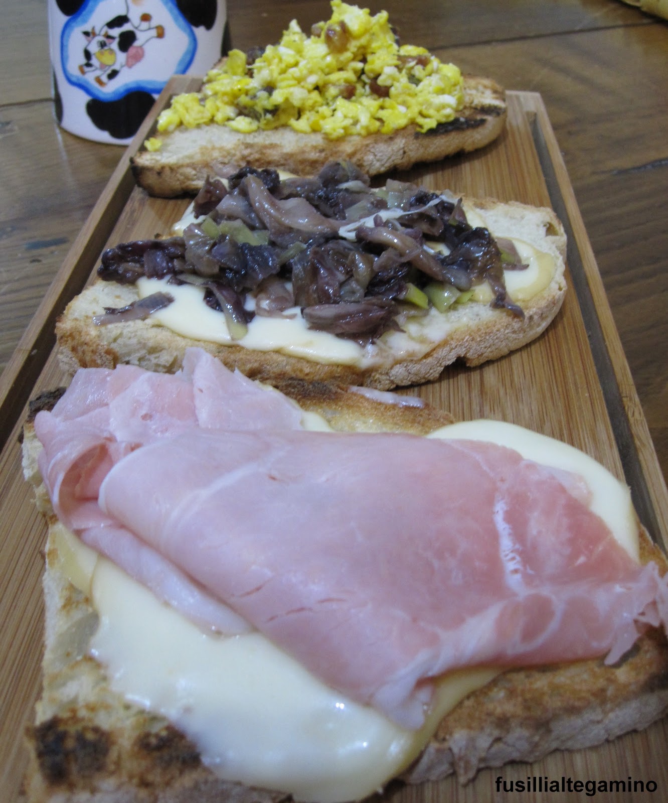 fusillialtegamino Bruschetta con Provola Affumicata e Prosciutto