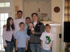 Michele, Andreas, Misha, and her new brothers and sister