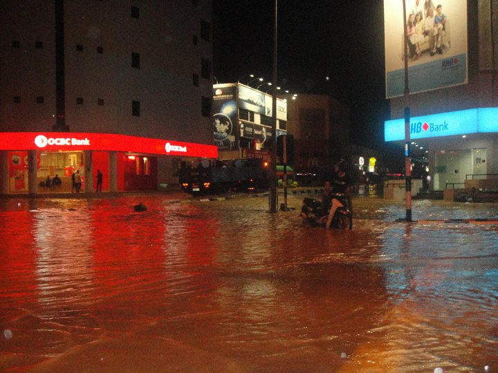 gambar segamat banjir
