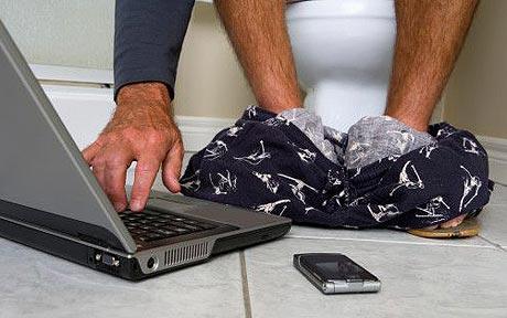 Texting On Toilet