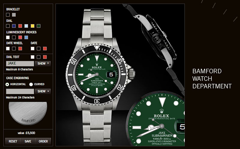 Welcome to : Bamford & Sons Bespoke Rolex Watches