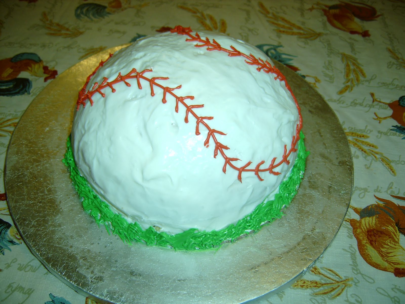 Cakefullness Baseball Ice Cream Cake