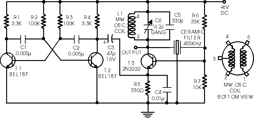 500 Circuits: Signal generator circuit IF 455KHz simple electrical wiring diagrams 89 7000 