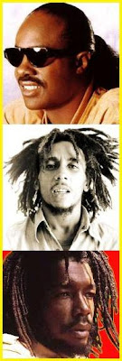 Stevie Wonder, Bob Marley, Peter Tosh