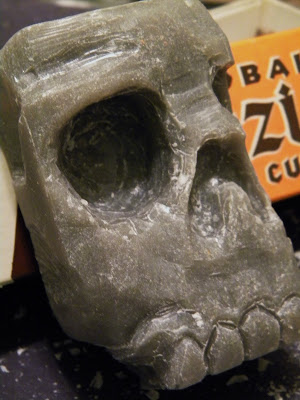 365-skulls: Skull #152 Soap bar carving skull