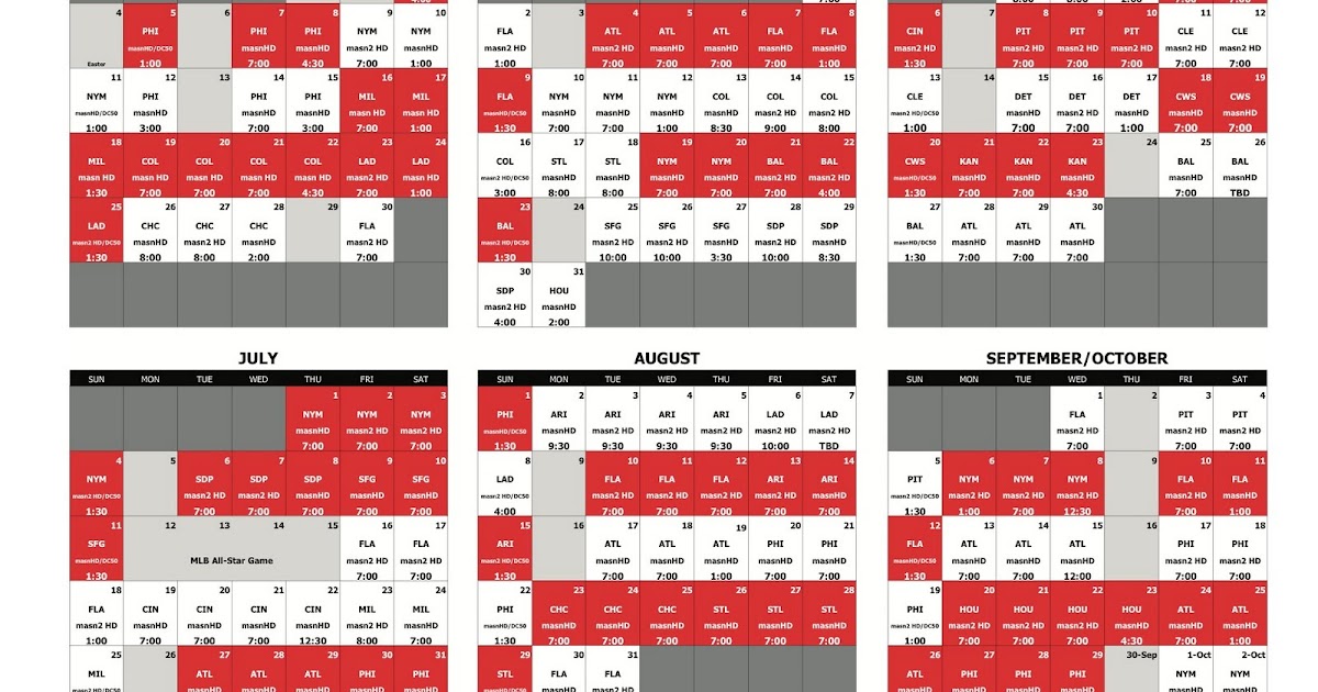 Nats320 A Washington Nationals Blog MASN's 2010 Nationals Television Schedule