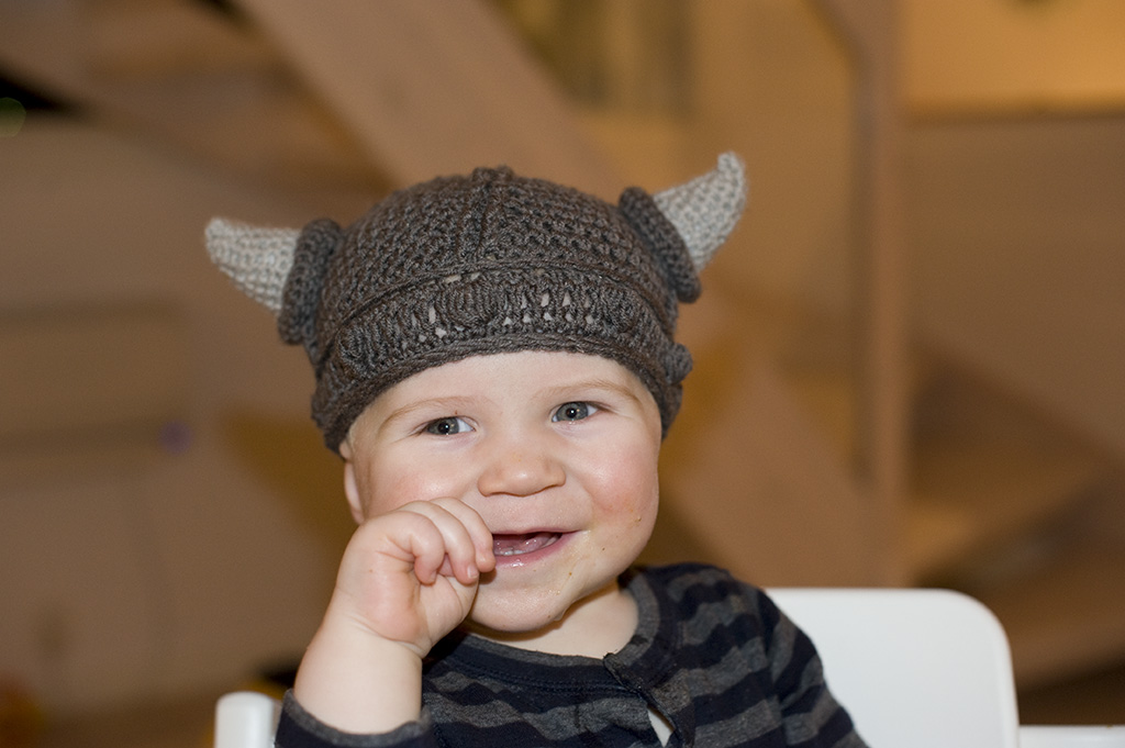 crochet viking hat