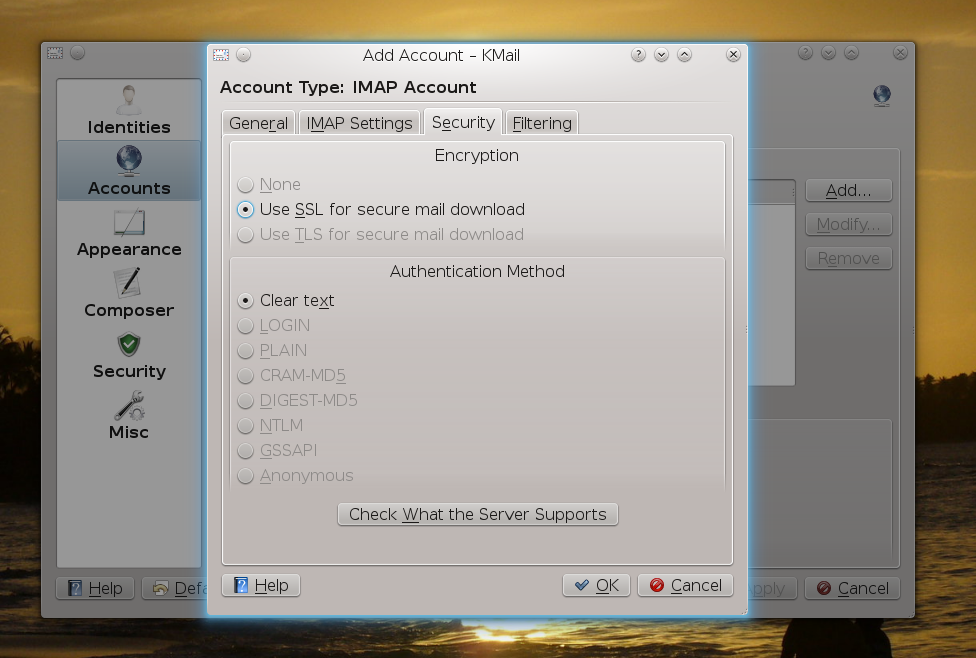 TuxArena Blog HowTo Set Up KMail With GMail and IMAP