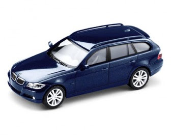 miniature BMW 3 Series E91 Mystic blue