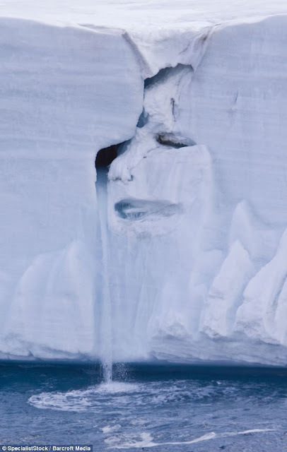 哭泣的人臉 - 北極冰川 哭泣的人臉