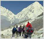 walking in the himalayas