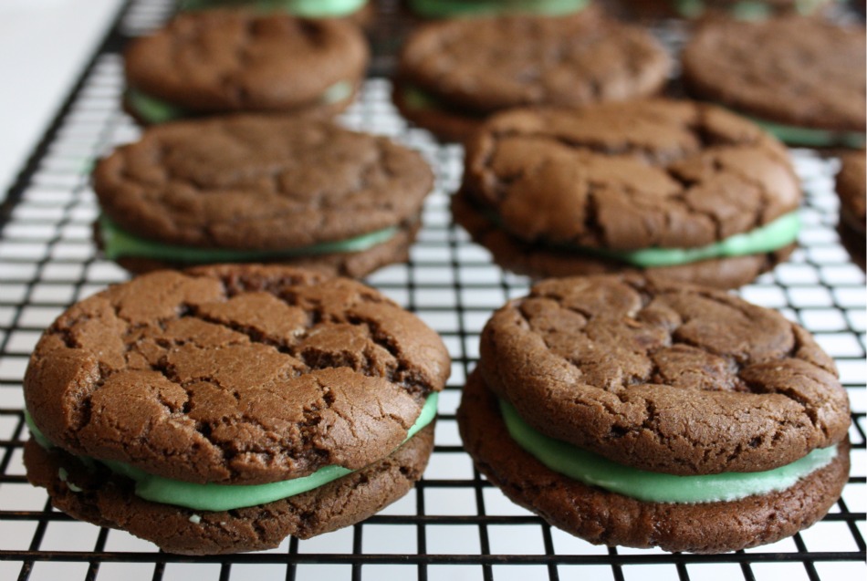 Rah Cha Chow Chocolate Mint Sandwich Cookies