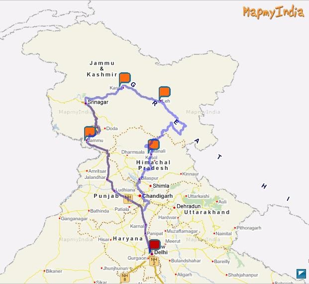 The Unstoppable Force Road Trip Jammu to Delhi via Drass, Leh and Manali