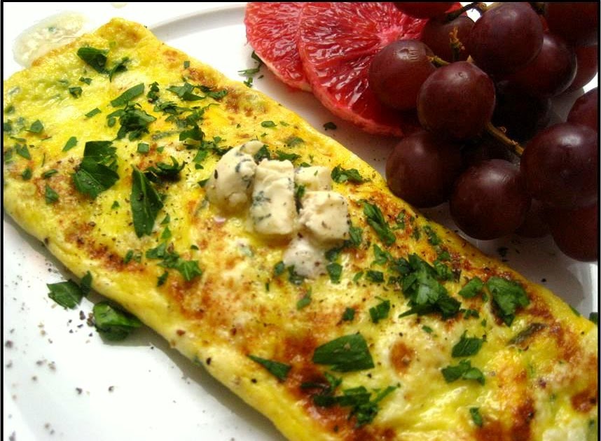 Tasty Business Bleu cheese omelette
