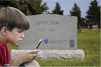 He's either reading about your life or playing Tetris.