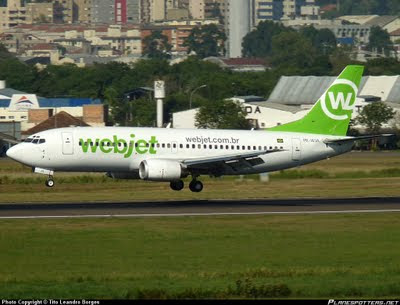 aeronaves - [Brasil] Webjet revisará três aeronaves por recomendação da Boeing  Boeing+737-300+Webjet