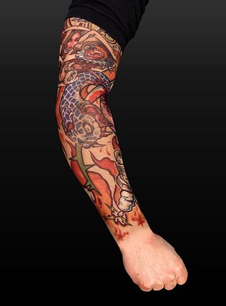 Complete Sleeve tattoos, in contrast to solitary tattoos, include lots of 