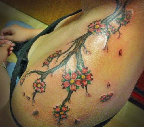 Wallpapers Collection: japanese cherry tree tattoo