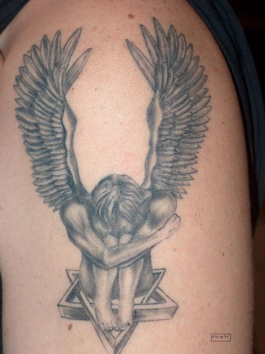 angel devil tattoos