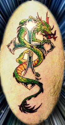 Cross Dragon Tattoo Pictures
