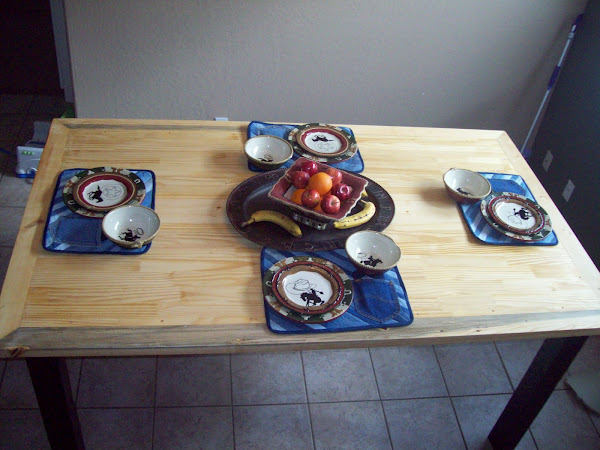 Blue Pine Kitchen Table