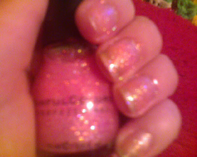 I painted my nails with one coat of the polish, (because jelly polishes can