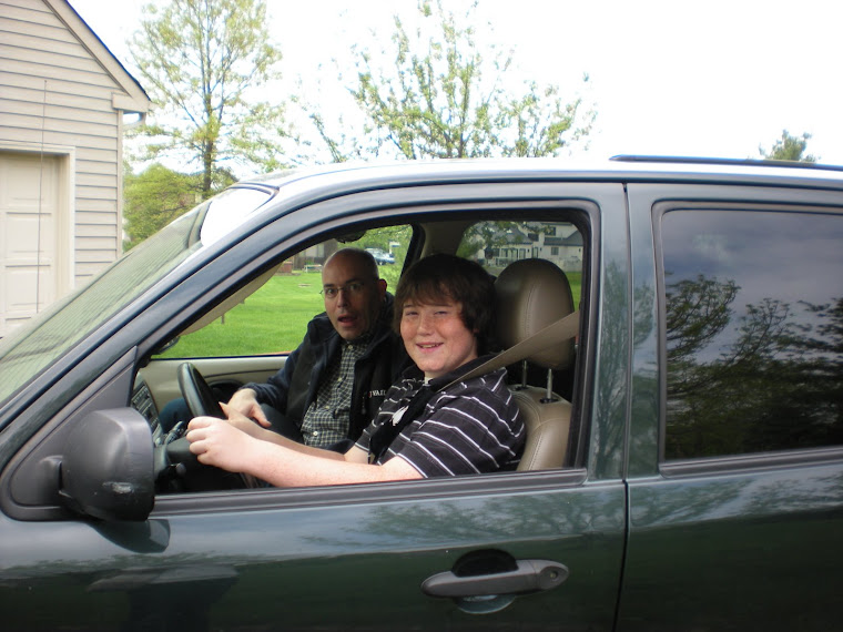 Elliot is getting ready for his driving test