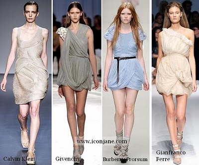 2010 yaz moda drape elbise 5