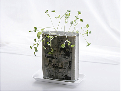 Sprouting seeds in books, Manga farming